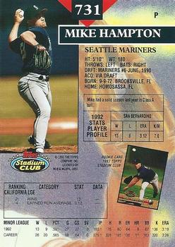 Mike Hampton  baseball card collectible - Main Image 2