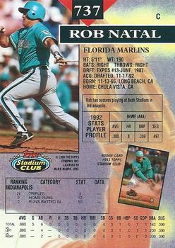 Bob Natal  baseball card collectible - Main Image 2