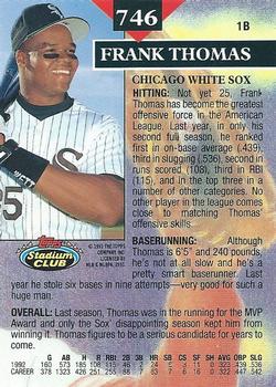 Frank Thomas  baseball card collectible - Main Image 2