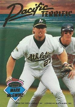 Will Clark / Mark McGwire  baseball card collectible - Main Image 2