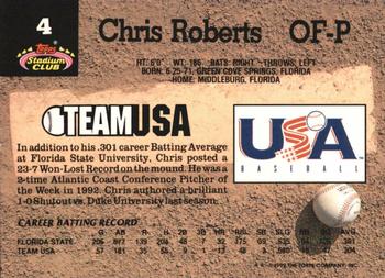 Chris Roberts  baseball card collectible - Main Image 2