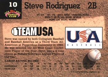 Steve Rodriguez  baseball card collectible - Main Image 2