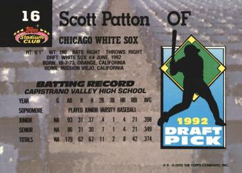 Scott Patton  baseball card collectible - Main Image 2