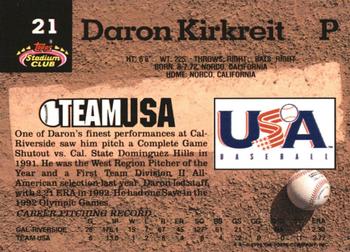 Daron Kirkreit  baseball card collectible - Main Image 2
