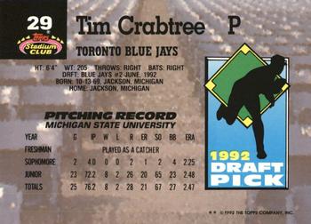 Tim Crabtree  baseball card collectible - Main Image 2