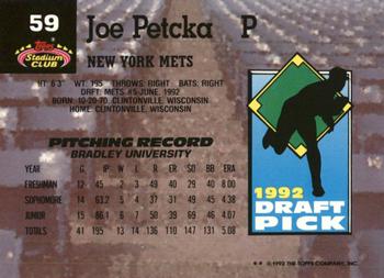 Joe Petcka  baseball card collectible - Main Image 2