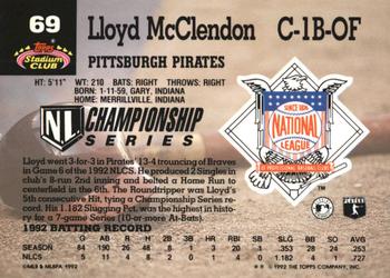 Lloyd McClendon  baseball card collectible - Main Image 2