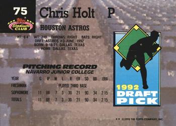 Chris Holt  baseball card collectible - Main Image 2
