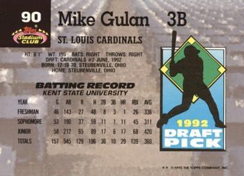 Mike Gulan  baseball card collectible - Main Image 2