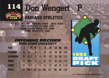 Don Wengert  baseball card collectible - Main Image 2