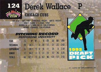 Derek Wallace  baseball card collectible - Main Image 2