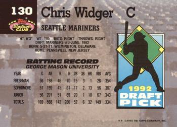 Chris Widger  baseball card collectible - Main Image 2