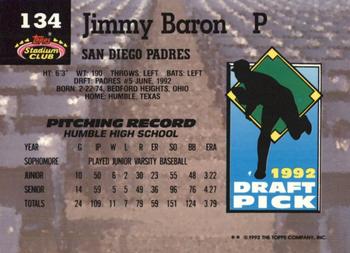 Jimmy Baron  baseball card collectible - Main Image 2