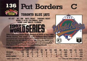 Pat Borders  baseball card collectible - Main Image 2