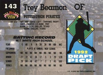 Trey Beamon  baseball card collectible - Main Image 2