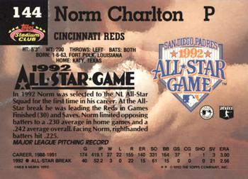 Norm Charlton  baseball card collectible - Main Image 2