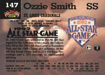 Ozzie Smith  baseball card collectible - Main Image 2