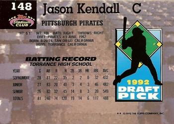 Jason Kendall  baseball card collectible - Main Image 2