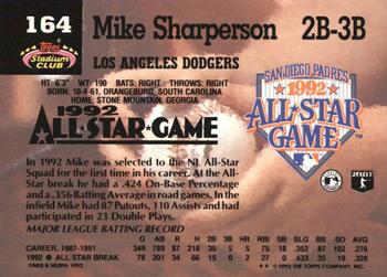 Mike Sharperson  baseball card collectible - Main Image 2