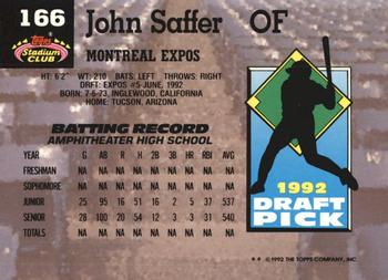 John Saffer  baseball card collectible - Main Image 2