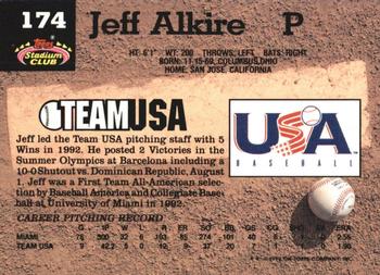 Jeff Alkire  baseball card collectible - Main Image 2