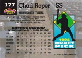 Chad Roper  baseball card collectible - Main Image 2