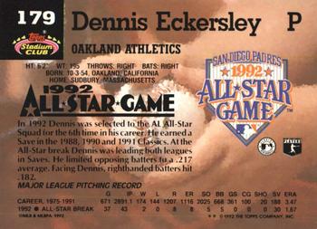 Dennis Eckersley  baseball card collectible - Main Image 2