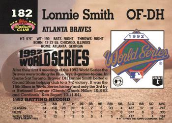 Lonnie Smith  baseball card collectible - Main Image 2