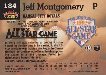 Jeff Montgomery  baseball card collectible - Main Image 2