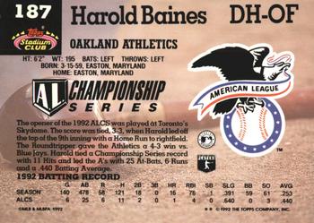 Harold Baines  baseball card collectible - Main Image 2
