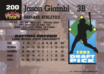Jason Giambi  baseball card collectible - Main Image 2