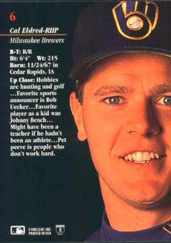 Cal Eldred  baseball card collectible - Main Image 2