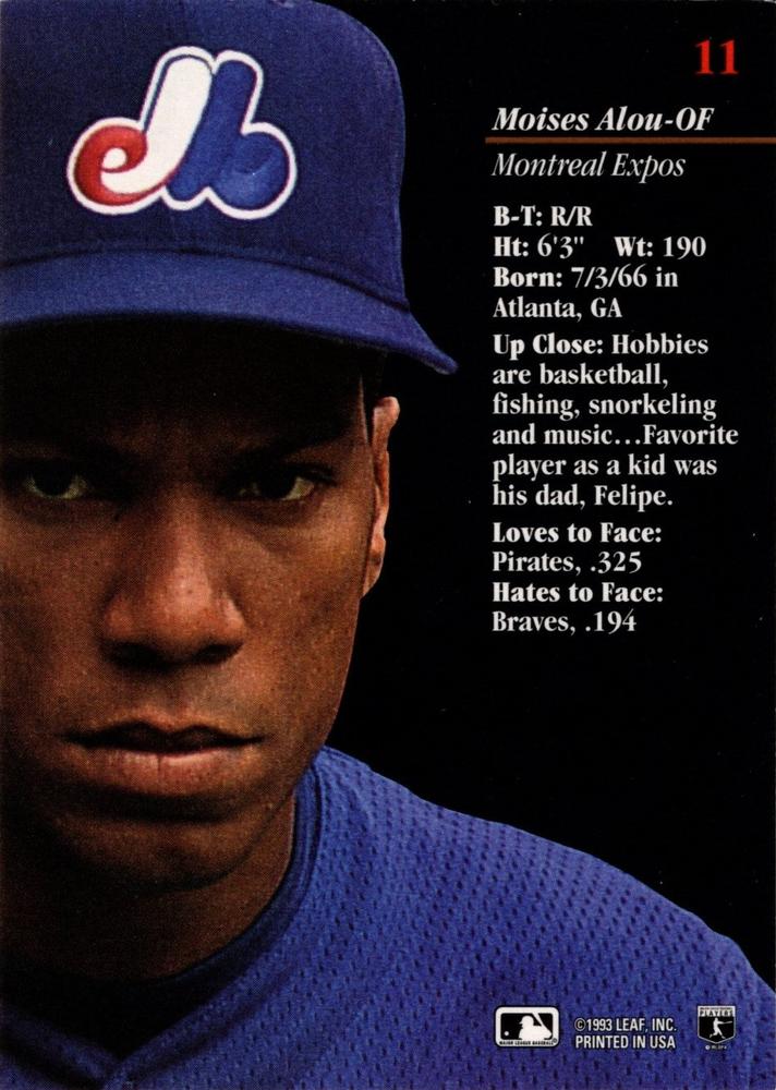 Moises Alou  baseball card collectible - Main Image 2