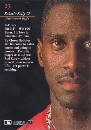 Roberto Kelly  baseball card collectible - Main Image 2