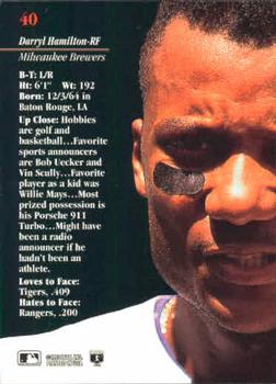 Darryl Hamilton  baseball card collectible - Main Image 2