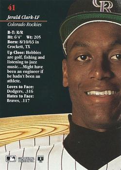 Jerald Clark  baseball card collectible - Main Image 2