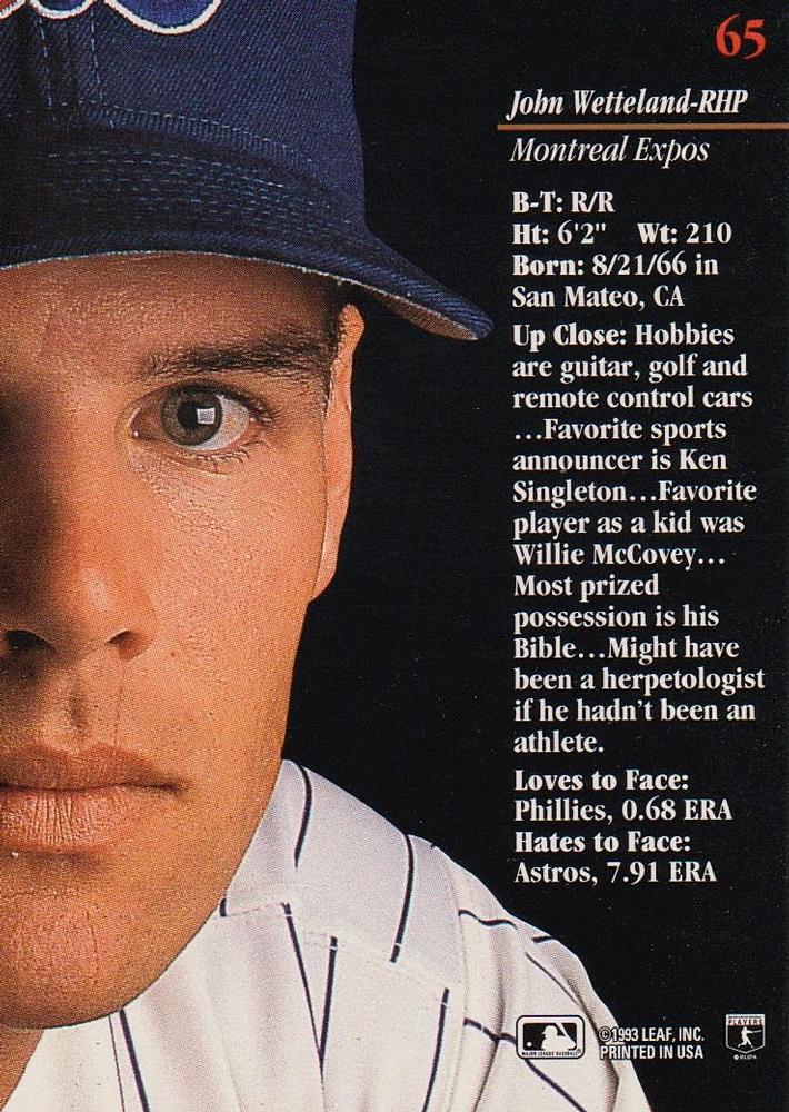 John Wetteland  baseball card collectible - Main Image 2