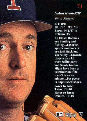 Nolan Ryan  baseball card collectible - Main Image 2