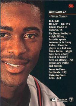 Ron Gant  baseball card collectible - Main Image 2