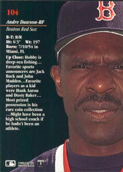 Andre Dawson  baseball card collectible - Main Image 2