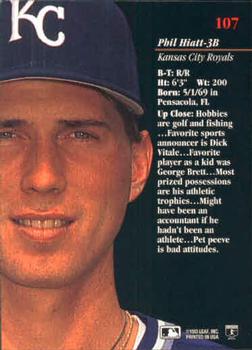 Phil Hiatt  baseball card collectible - Main Image 2