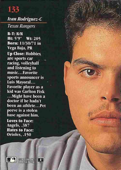 Ivan Rodriguez  baseball card collectible - Main Image 2