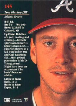 Tom Glavine  baseball card collectible - Main Image 2