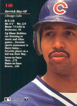 Derrick May  baseball card collectible - Main Image 2