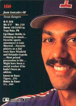 Juan Gonzalez  baseball card collectible - Main Image 2