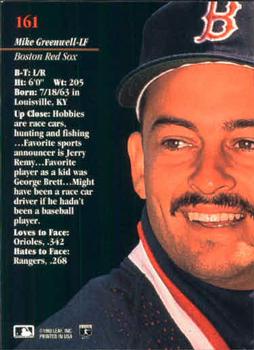 Mike Greenwell  baseball card collectible - Main Image 2