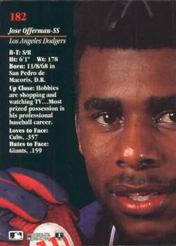 Jose Offerman  baseball card collectible - Main Image 2