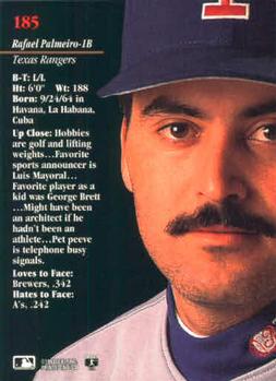 Rafael Palmeiro  baseball card collectible - Main Image 2