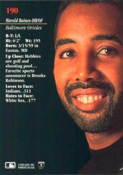 Harold Baines  baseball card collectible - Main Image 2