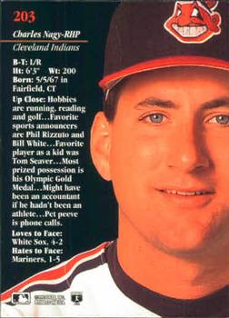 Charles Nagy  baseball card collectible - Main Image 2